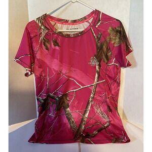 Real tree girls large 12/14 paint camouflage short sleeve shirt
